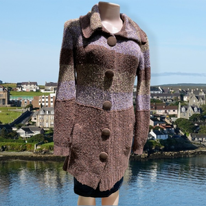 Shetland brand longline‎ snap up sweater